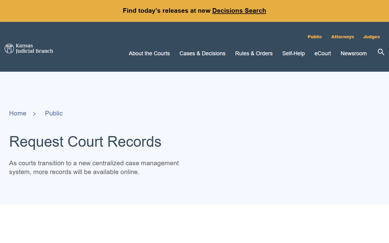 Hodgeman County court records written request instructions