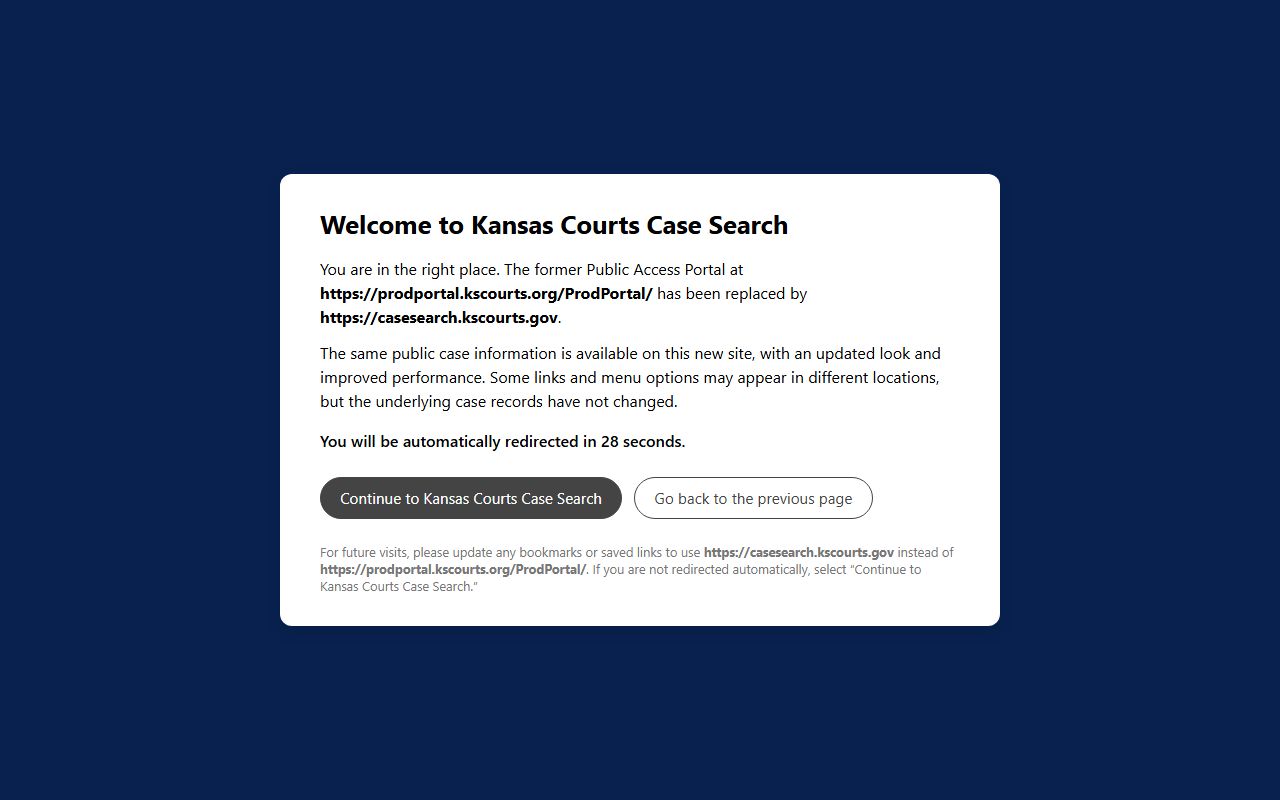 Hodgeman County court records Kansas Public Access Portal replacement notice